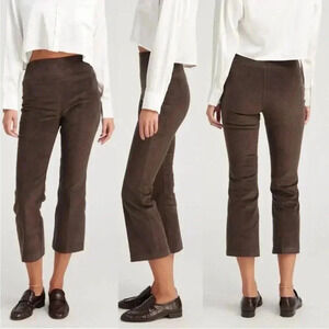 SPRWMN brown corduroy Crop flare